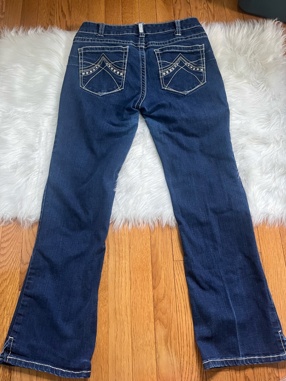 Ariat Dark Indigo Low Rise Bootcut Jeans - Picture 2 of 5